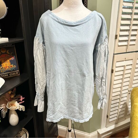 Pilcro and The Letterpress Mixed-Media Pullover Size Small - Picture 2 of 12